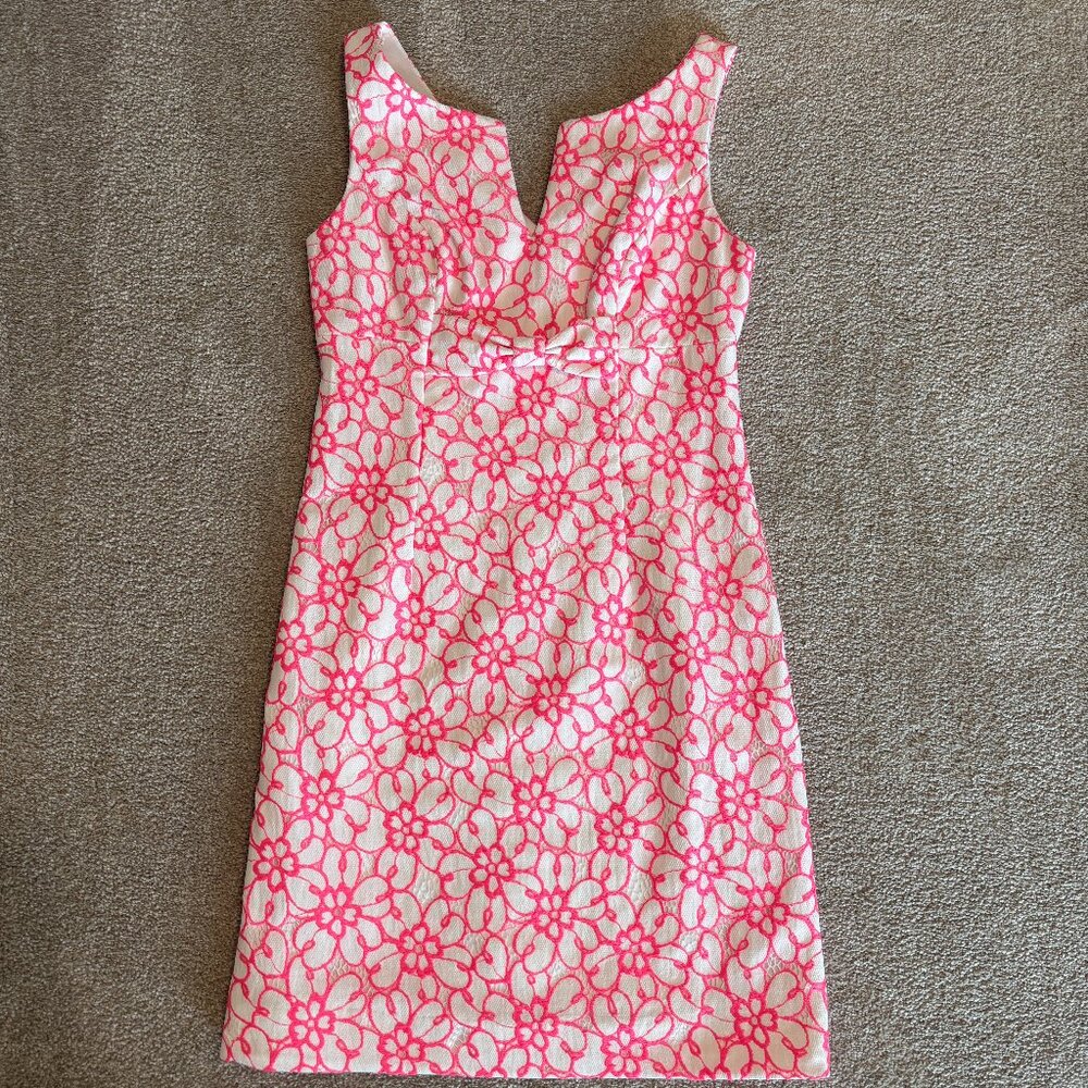 Lilly Pulitzer Daena Floral Lace Dress - Size 2